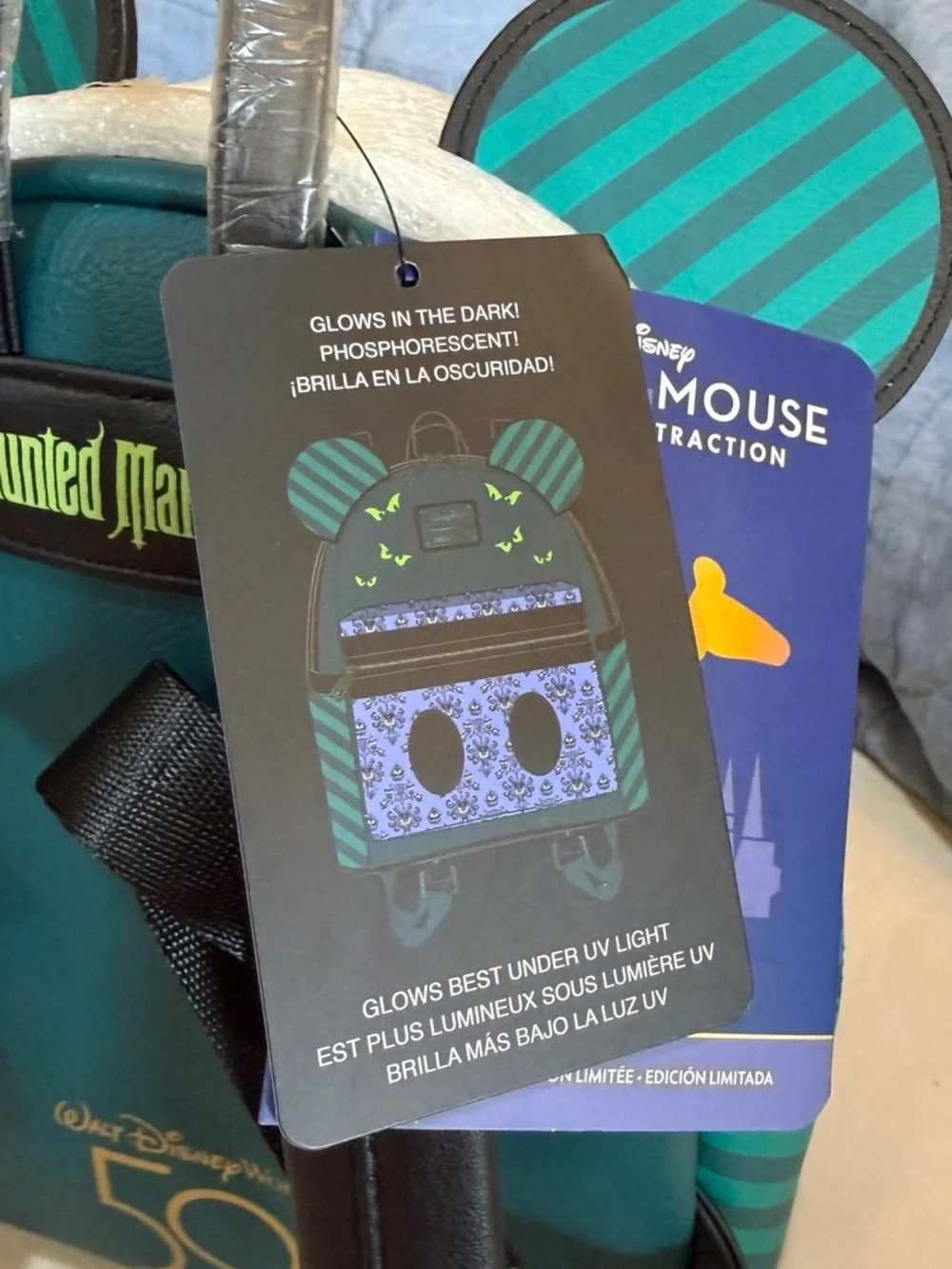 Mickey’s Main Attraction Haunted Mansion Loungefly Backpack
